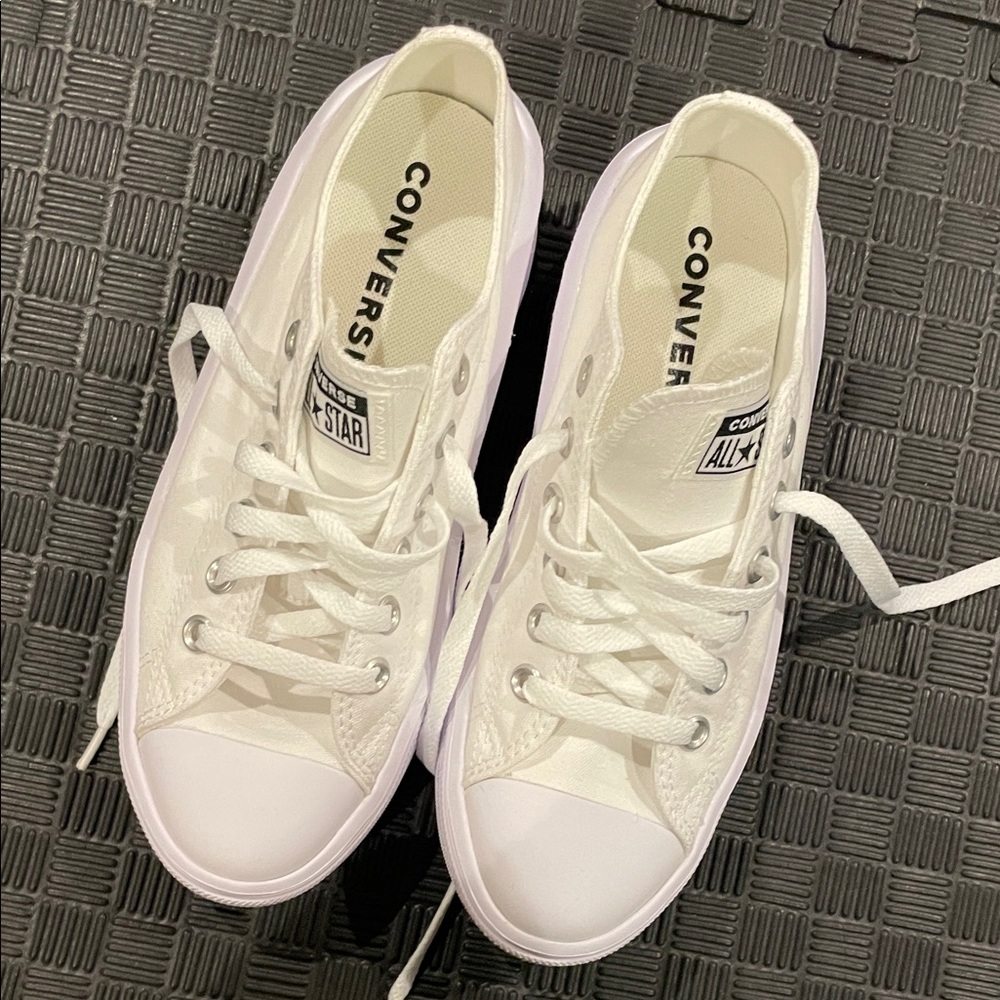 Converse White Low Top All Star Sneakers